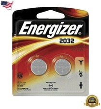Energizer CR2032 3V Lithium Watch Batteries 2 Pack New