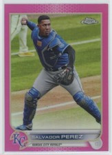 2022 Topps Chrome Pink Refractor Salvador Perez Kansas City Royals #50