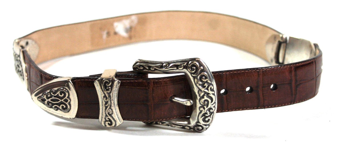 Brighton Genuine Leather Belt with Gold Buckle Detail #44707, Medium Brighton Museum Belt - Etsy main image 4