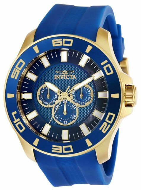 blue invicta watch