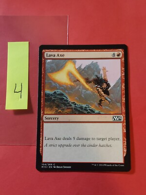 2014 Magic The Gathering Magic 2015 #154 Lava Axe, C, NF, Red, cd4
