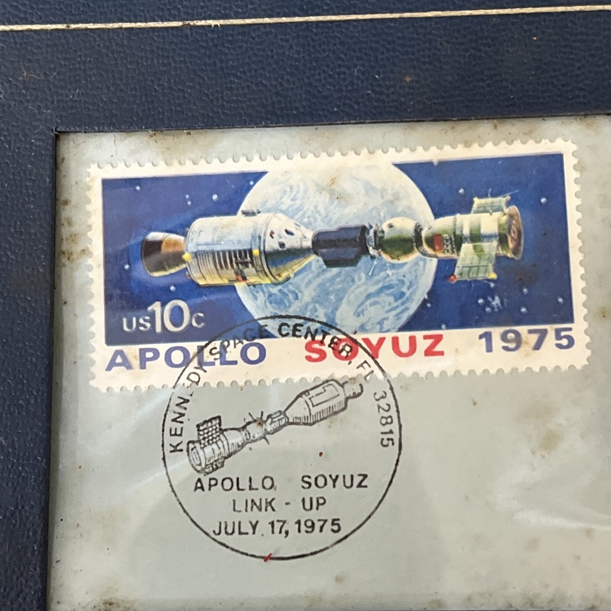 1975 Apollo Soyuz Space Mission Sterling Silver Coin & Stamp Set
