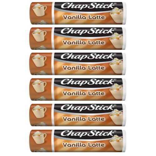 ChapStick VANILLA LATTE Flavored Moisturizing Lip Balm, 0.15 oz - 6 PACK
