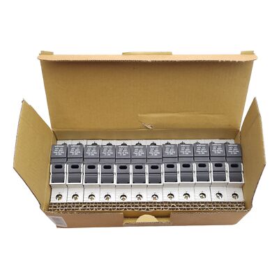Lot of 12 Wohner 31295 Ambus EasySwitch Class CC Fuse Holder 600VAC 30A DIN Rail