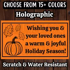 50 AUTUMN STICKERS 2.25" ENVELOPE LABELS SEALS FALL Thermal SCRATCH RESISTANT