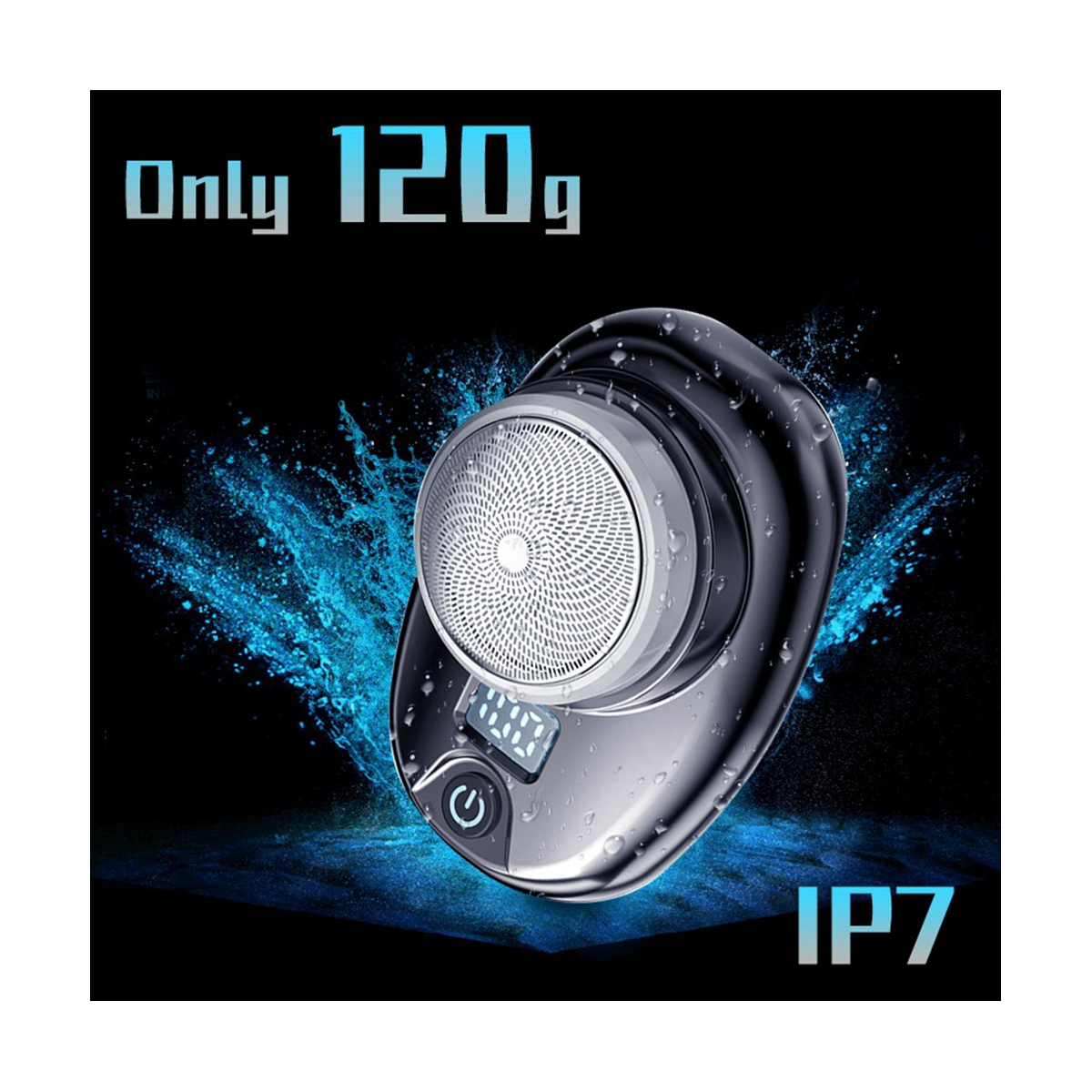 Men'S Electric Travel Electric Shaver Size Washable Rechargeable