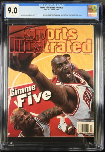 CGC 9.0 GRADED NEWSTAND Sports Illustrated 6/9/97 Michael Jordan