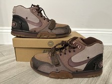 Travis Scott Nike Air Trainer 1 SP Wheat DR7515-200 Light Chocolate Rust Pink 12