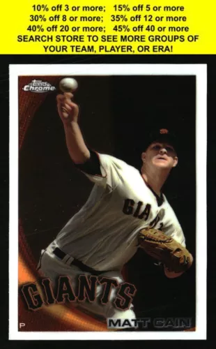 San Francisco Giants Baseball Cards You Choose Players Qty Discount Pt 2