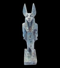 RARE ANTIQUE ANCIENT EGYPTIAN God Anubis Jackal Dead Afterlife Statue Stone
