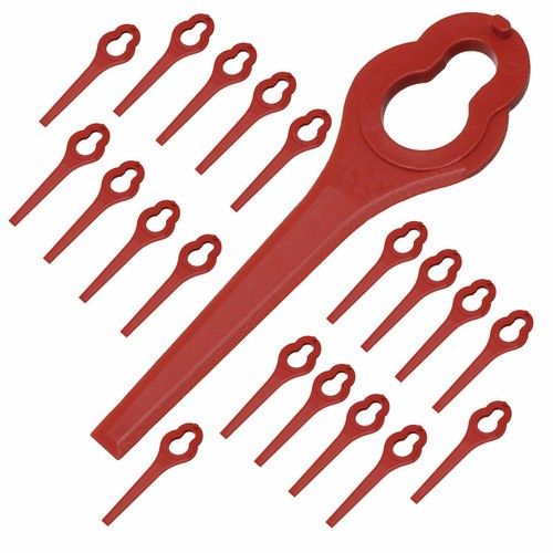 RED PLASTIC BLADES FITS ALDI FERREX CORDLESS GRASS TRIMMER 20v 40v 20 PER PACK
