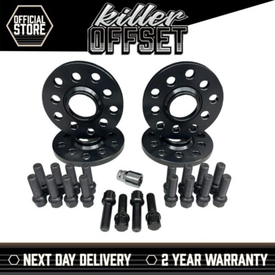 Black Wheel Spacers 10mm 15mm + Locks Fits Mercedes CLS GLA GLB GLC E Class
