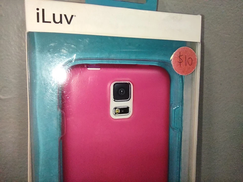 Funda protectora para teléfono celular iLuv New York Gelato suave flexible rosa Samsung Galaxy S5 Foto 4 de 4
