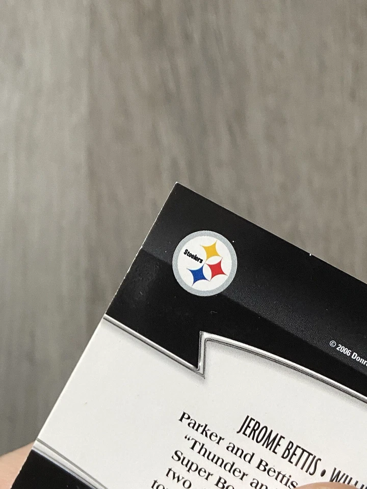 2006 Donruss Threads 'Generations' | Jerome Bettis & Willie Parker | #G-B - Image 3 of 4