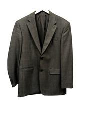 Oscar De La Renta Men's Grey Tweed Sportscoat Size 42 L Wool and Cashmere