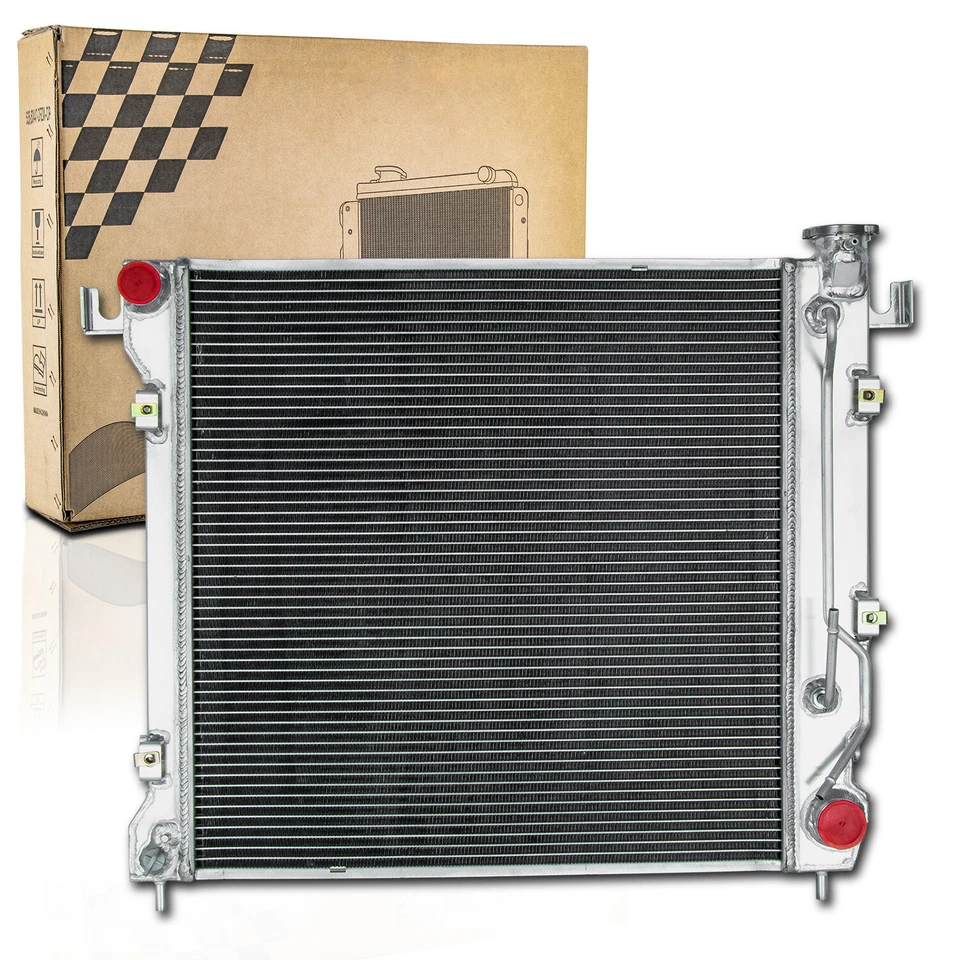 4-Row Aluminum Radiator For 1997-99 Dodge Dakota 1998-00 Durango 3.9L 5.2L 5.9L Foto 2 de 4