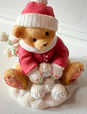 Cherished Teddies Ted Snow fun when you are not around melt my heart figurine