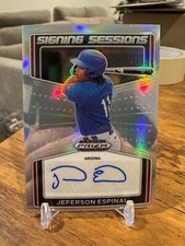 2022 Prizm Draft Picks Jeferson Espinal Signing Sessions Prospect Auto 🔥📈
