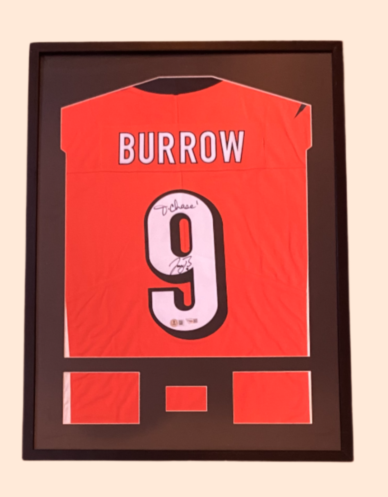 Joe Burrow Autographed Signed Cincinnati Bengals & JA'MARR CHASE Nike Auth On-Field Jersey NEW Auto Beckett COA 