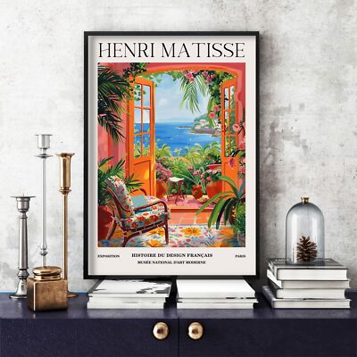Henri Matisse Druck, Henri Matisse Ausstellungsposter, buntes Wandbild (07d)