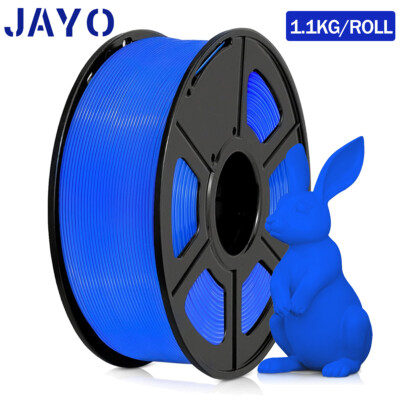 JAYO 1,1KG PLA 3D Drucker Filament 1,75mm Spule Blau Ordentlich gewickelt