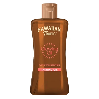 Hawaiian Tropic Glowing Oil Bräunungsöl LSF 0 Kokosduft Feuchtigkeit 200 ml