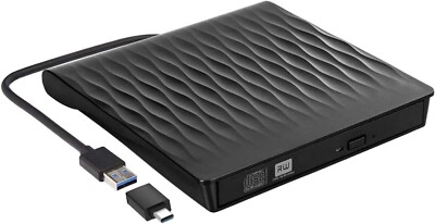 Slim Portable External CD Reader Brenner Brenner USB 3.0 Type-C RW CD-ROM Optisch
