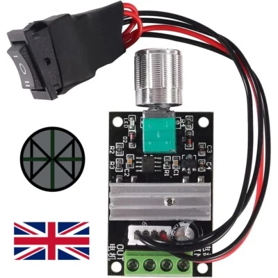 DODGE DESIGNS 6V-28V 3A 80W 1203BB DC Brushed Motor Speed Controller PWM With Reverse Switch