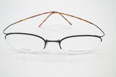 Monture De Lunettes Donna Karan 8742 Titane Noir Marron - Demi-monture, Dimensions 53/30/150 Mm, Neuve Sans étiquette