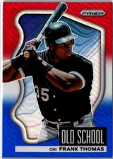 2022 Panini Prizm FRANK THOMAS #OS-3 Old School Red White & Blue Prizm WHITE SOX