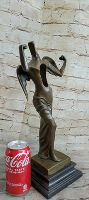 Bronze Skulptur Statue Salvador Dali Surrealist Engel Unterzeichnet Dekor