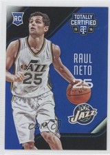 2015-16 Panini Totally Certified Rookies Mirror Blue 62/99 Raul Neto #177 0c2