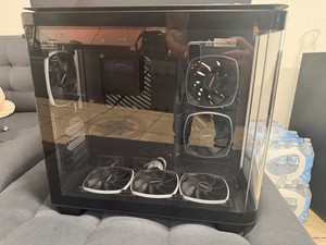 Montech SKY TWO ATX Mid Tower Tempered Glass PC Case Black USB-C Audio