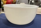 Vintage Glasbake White Milk Glass Mixing Bowl - 10" - Made for Sunbeam Mixer