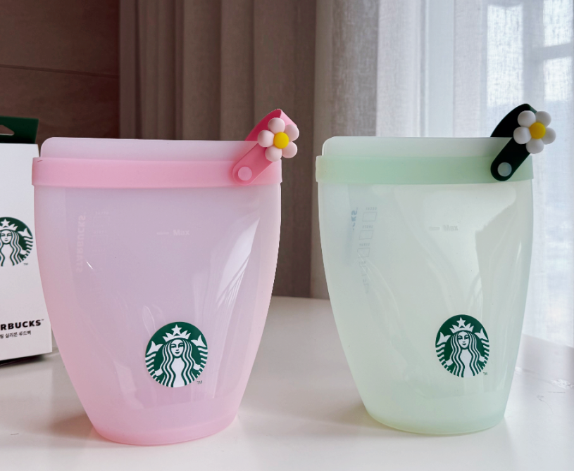 保存容器・ケース Starbucks Starbucks Korea LocknLock Silicone Food Bag Reusable Storage