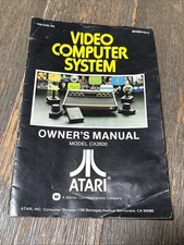 Vintage 1978 Atari Video Computer System Owner's Manual Model CX2600