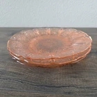 Jeannette Cherry Blossom Pink Depression Glass 9" Dinner Plates Set of 3