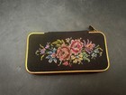 Vintage Petit Point Needlepoint Roses Manicure Kit w/ Sewing Tools Germany — photo 1