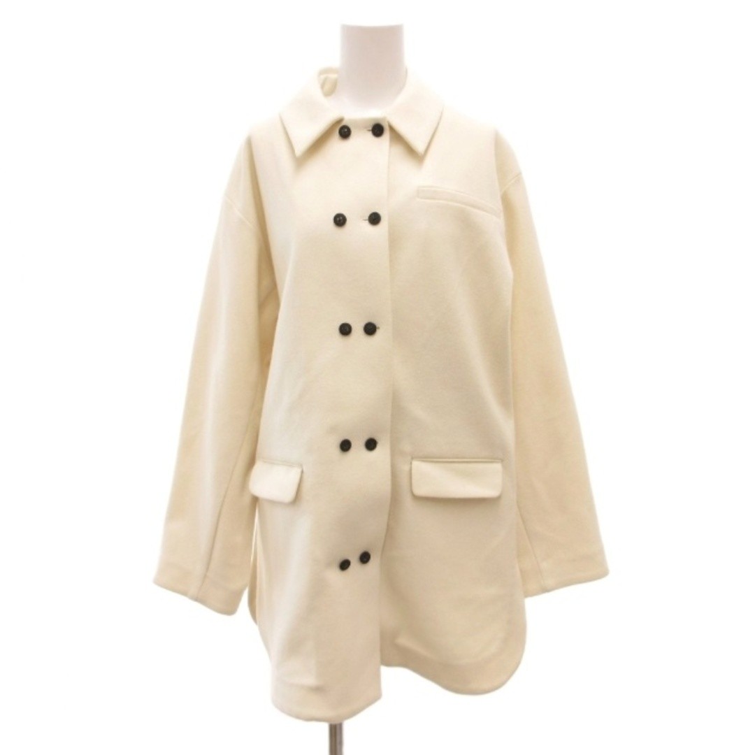 Ameri Vintage Half Coat Double Button Melton F Wh… - image 1
