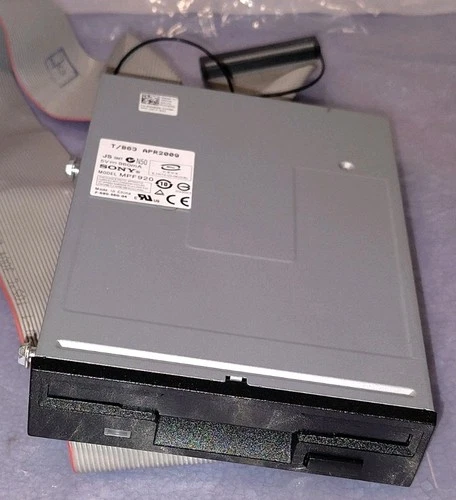 Vintage Dell Optiplex 1.44 Floppy Drive Sony MPF920 UH650 w Cable & Mount Screws