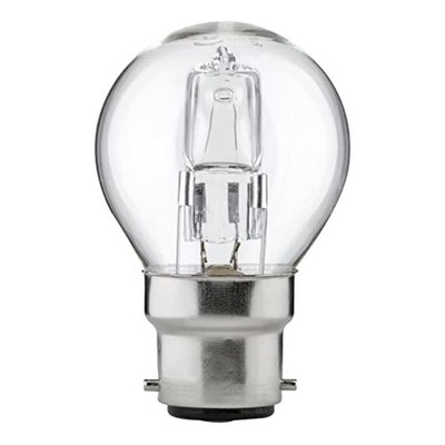 Luminizer Eco Halogen Leuchtmittel P45 Tropfen 18W = 21W B22 klar dimmbar warm