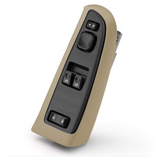 Master Power Window Switch Tan Bezel for Chevy Silverado GMC Sierra Driver Side