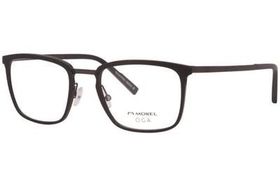 Morel OGA 10149O NG10 Eyeglasses Men's Black/Silver Full Rim Optical Frame 55mm