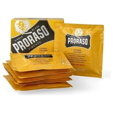 Proraso Single Blade Wood and Spice Eau De Cologne Tissues 6 Sachets