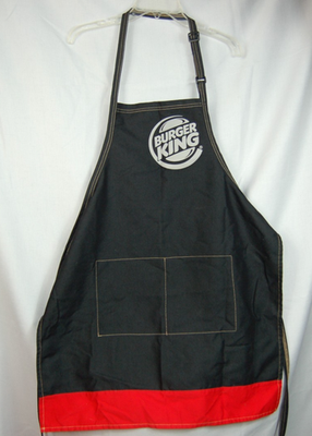 Vintage Burger King Crew Apron Mens One Size Black and Red | eBay