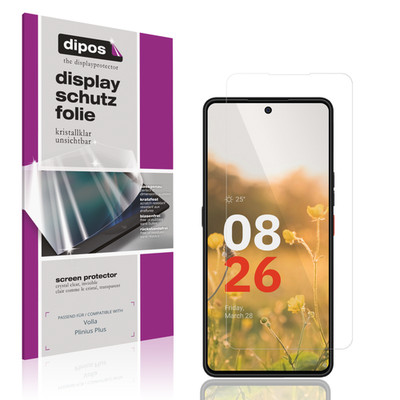 4x Schutzfolie klar für Volla Plinius Plus Displayschutzfolie Folie Display
