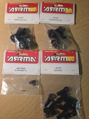 Arrma 2 Packages AR330469 Steering Block 1 AR330470 Rod End Set 1 AR715005 M4...
