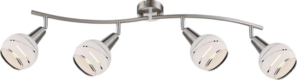 LED Strahler nickel matt Glas satiniert klar inkl. 10641 beweglich - Bild 1 von 1