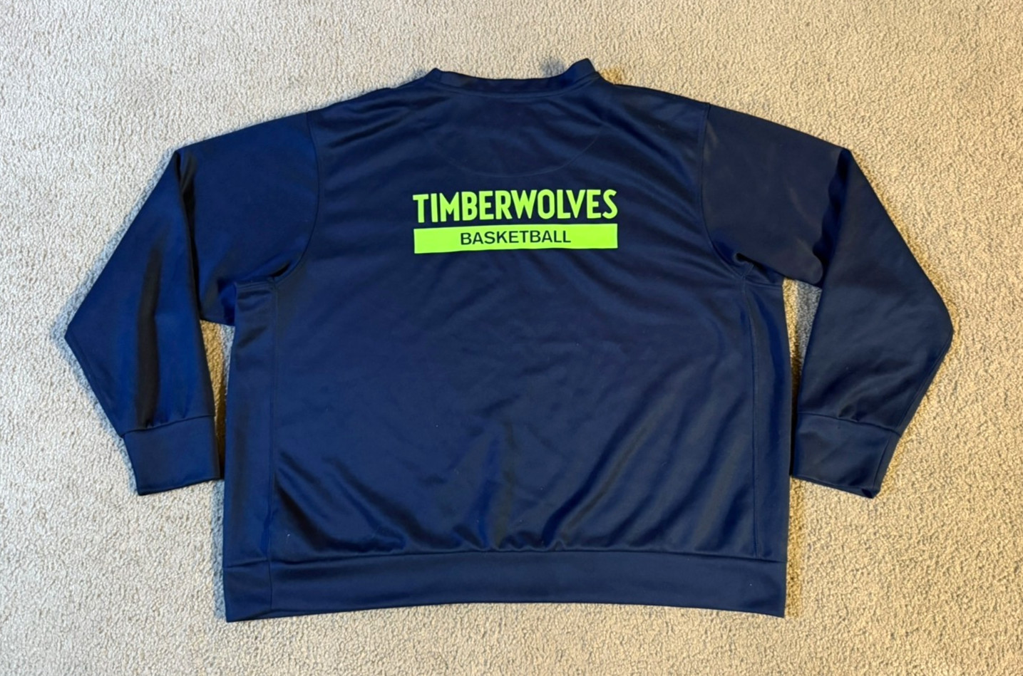 Nike NBA Authentics Minnesota Timberwolves Crew Neck Sweatshirt - Size XXLT thumbnail 3