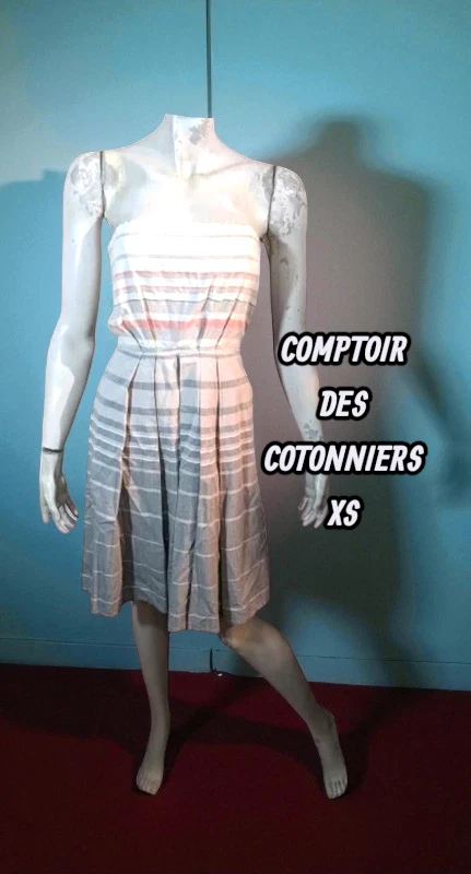 Chemisier Comptoir Des Cotonniers Femme - Gris, Taille 34, 100% Coton